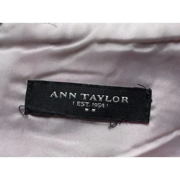 Ann Taylor Red Round Neck Sleeveless Lined Dress w/Zipper Closure - Picture 10 of 11